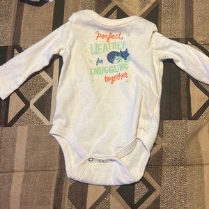Long sleeve newborn onesie